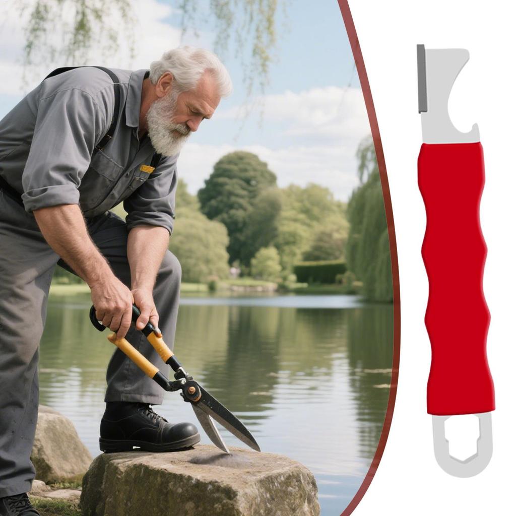 Pruner Sharpener Sharpening File For Scissors Screwdriver Bottle Opening Tool For Home Outdoor Camping Party Garage Garden