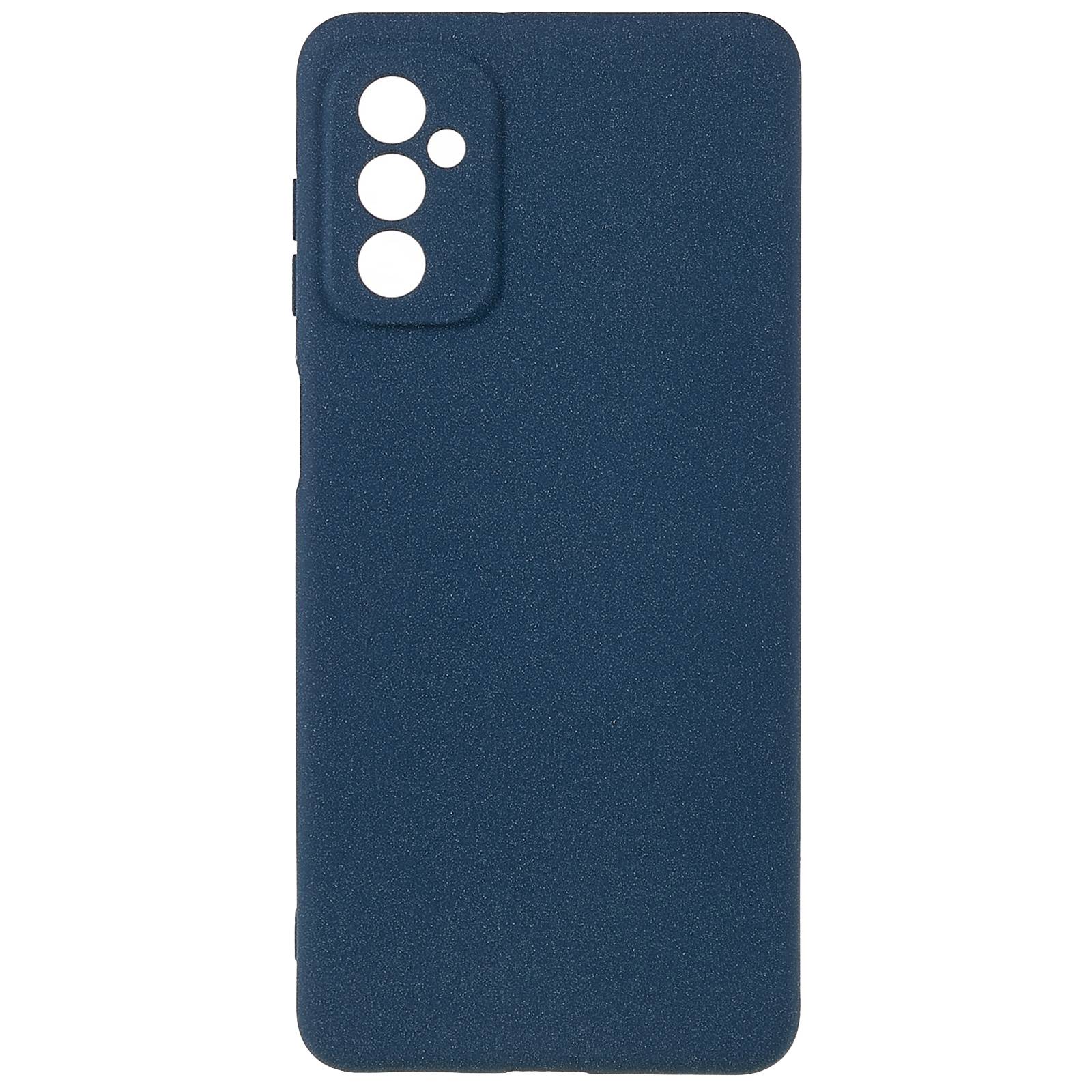 

For Samsung Galaxy M23 5G/F23 5G Soft TPU Phone Case Double-Sided Matte Shockproof Back Cover Dark Blue