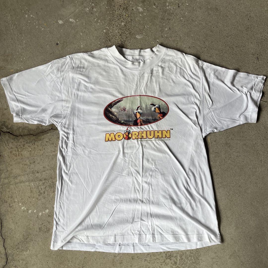 

[USED] Official 00s MOORHUHN Large Logo Character Game T-Shirt, Vintage