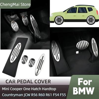 Mini Cooper One Hatch Hardtop Countryman JCW R56 R60 R61 F54 F55 için Araba Gaz Yakıt Debriyaj Fren Ayak Dayama Pedleri Kapağı