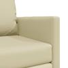 60 Cm Cream Faux Leather Sofa Bed