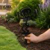 Garden Stakes for Flower Beds Halloween Skeleton Stake, Metal with Bat Spider Yard Art Fun Lawn Ornaments Black Silhouette Decoration Bed Shaped