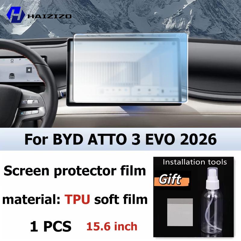 For BYD ATTO 3 EVO 2026 Car interior Matte Screen Protector console GPS Navigation LCD screene TPU film Scratch resistant PPF