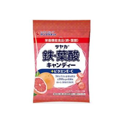Sunplanet Iron and Folic Acid Candy, Pink Grapefruit Flavor 65gNutrition FactsNutrition Facts (per Nutrition FactsNutrition Facts (per 3 Capsules 12.3