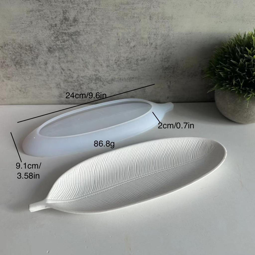 DIY Leaf Plate Mold Leaf Plate Tray Plaster Mold Furniture Decoration Mold