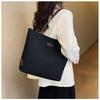 Canvas Tote Bag Women Large Capacity Shoulder Bag Fashion Shopping Top Handle Zipper Handbag CY5294