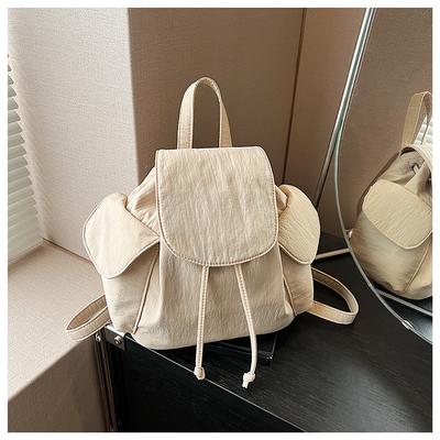 Canvas Backpack Women's Fashion Niche Student Schoolbag Bucket Bag High Value Leisure Travel Backpack