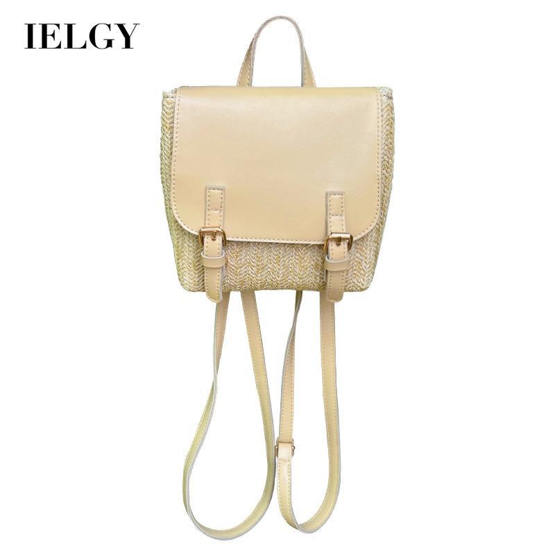 

IELGY women s niche design straw small backpack чёрный