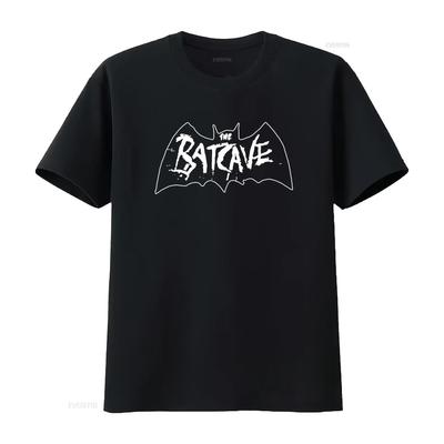 Camiseta Gótica de la Baticueva Elegante Goth Death Rock para Trendsetters vintage Lavada Elástica Versátil moda
