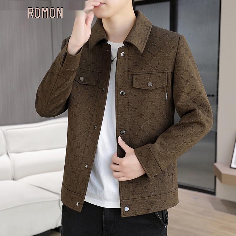 Romon Men s Casual Workwear Jacket L