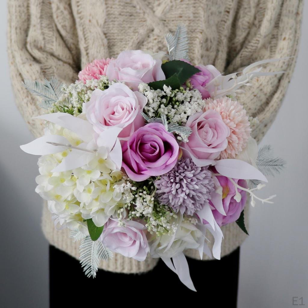 Wunderschöner Hochzeits-Brautstrauß, Brautjungfern-Handhalter, Blumen-Blumendekor