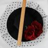 Women Retro Elegant Rose Net Yarn Little Hat Headdress Hair Ornaments for Wedding Banquet