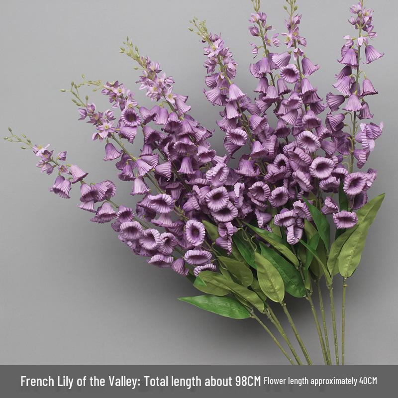 10-Piece Purple Floral Artificial Flower Set for Wedding and Aisle Decor