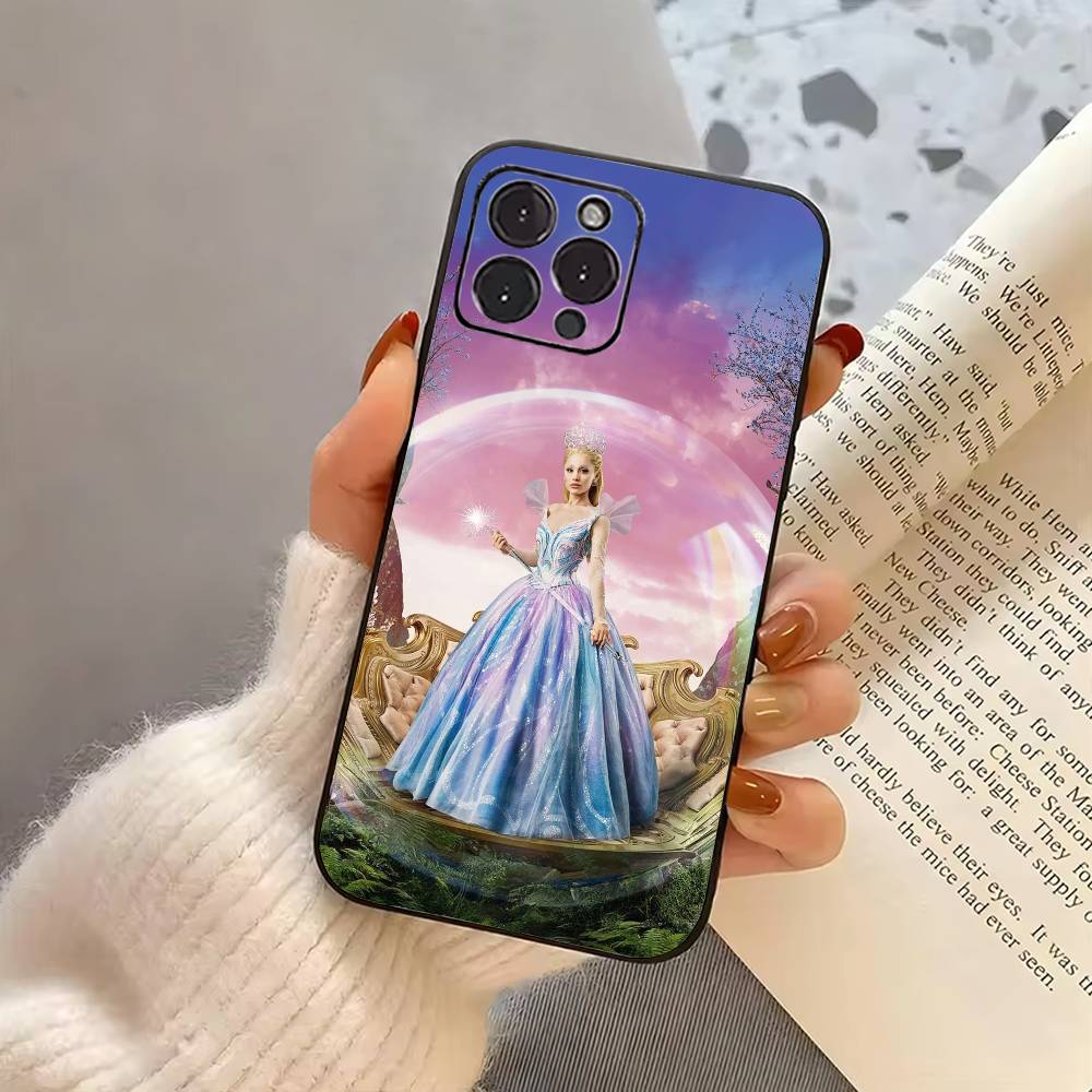 W-Wicked Pink Green  Phone Case For iPhone 17,16,15,14,13,12,11 Plus,Pro Max,XS,Soft Silicone Black Cover