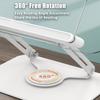 360° Rotatable 2 Adjustable Book Reading Stand Ergonomic Foldable Tablet Stand Retaining Clip Reading Board Stand