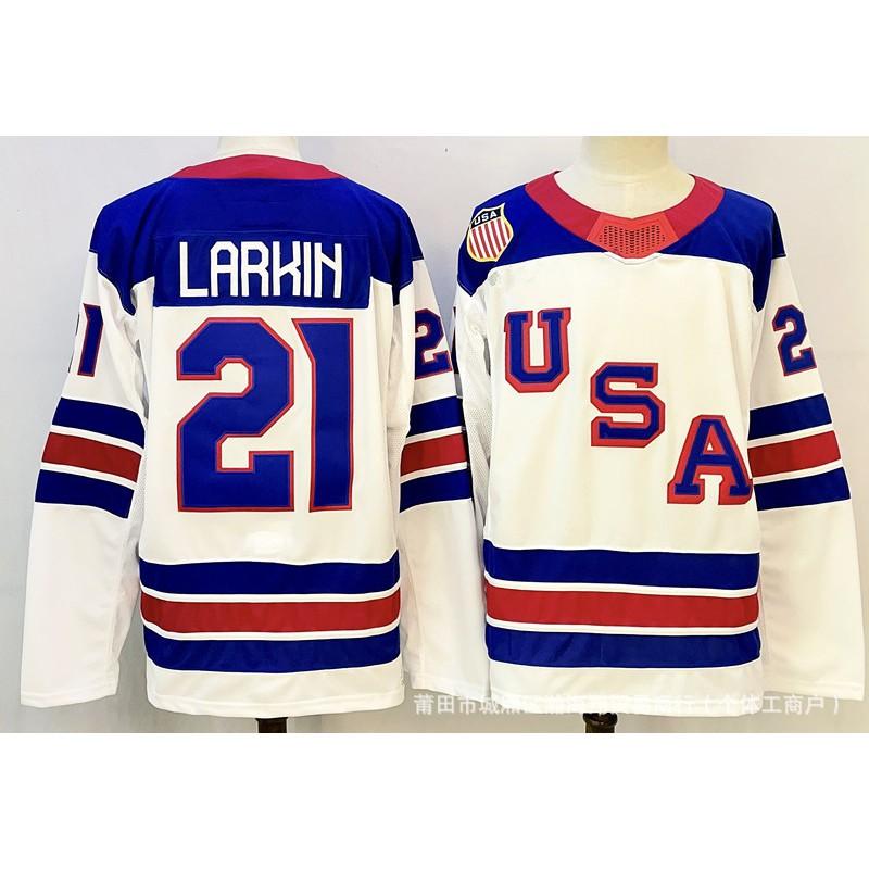 Mens Ice Hockey Jersey USA Team Embroidered Edition 2026 Custom Design Cotton Blend Performance Uniform