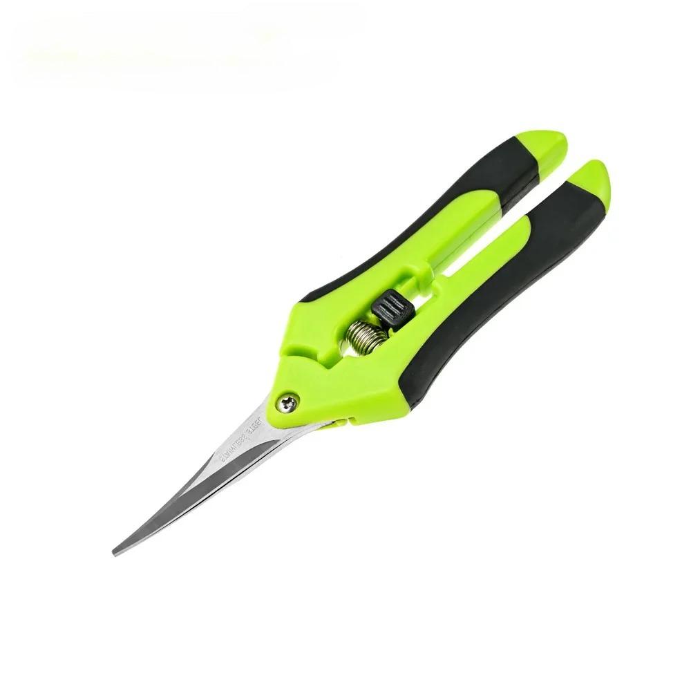 

6,5-дюймовые садовые ножницы, ручной секатор, ножницы для обрезки с прямыми локтями, лезвия из нержавеющей стали для растений