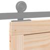 Barn Door Natural 80 x 2.5 x 208 cm Solid Pine Wood