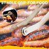 Multipurpose Kitchen Tongs with Long Handle Cooking Tongs Kitchen Sausage Turning Tongs Korean Camping Barbecue Accessories