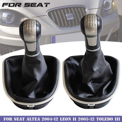5/6 Hız MT Vites Topuzu Vites Kafası Topu Shifter + Körüğü bot kılıfı + Çerçeve Tabanı Seat Altea Leon II 2 Toledo III