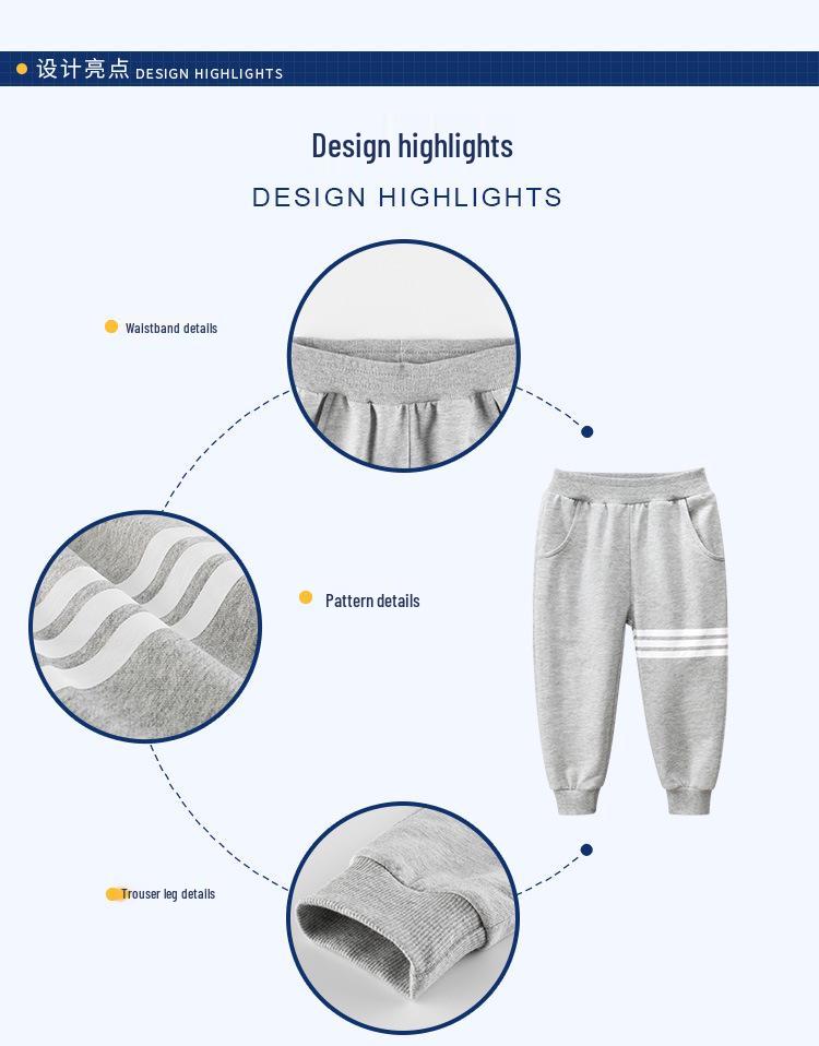 27kids Korean Style Spring & Autumn Boys' Sports Pants - Baby Long Pants