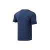Li Ning Running Collection T Shirts Men's Blue Crew Neck Moderate Straight Fit ATSR073-4