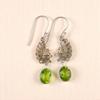 Peridot Gemstone 925 Sterling Silver Jewelry Handmade Drop/Dangle Earrings 1.8" EE-88-4