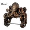 Funny Shark Tissue Holder Ocean Toilet Paper Holder, Turtle/Octopus/Shark Shape, Wall Mount Space Themed Home Decor Saving Resin Organizer,