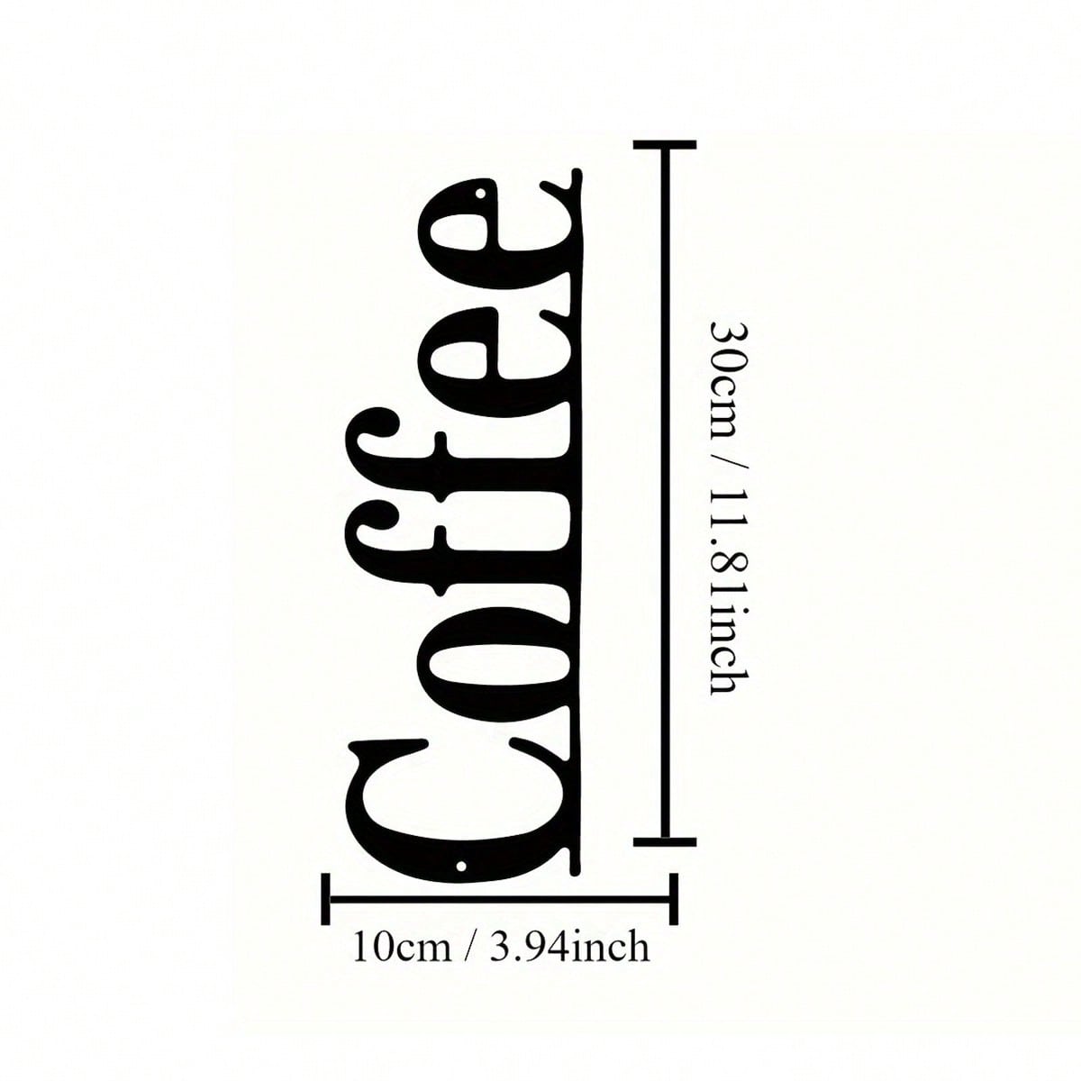 

Metal Wall Art Decor For Home Office Kitchen чорний