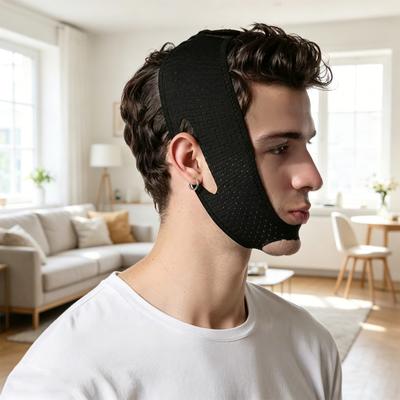 Fascia Lifting Sottogola V-Line Uomo Donna Riduttore Doppio Mento Rassodante Pelle Viso Fascia Mandibola Traspirante Maschera Sottogola Anti-Russamento per Dormire
