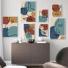 Abstract Art Minimalist Line Face Canvas Painting Four Color Pattern Matisse Poster Office Living Room Home Decoration Mural No Frame