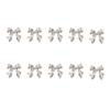 Metal Nail Art Studs 3D Metal Nail Art Jewelry Ribbon Bowknot Nail Charms for Nail Art Decoration Nail Accessories