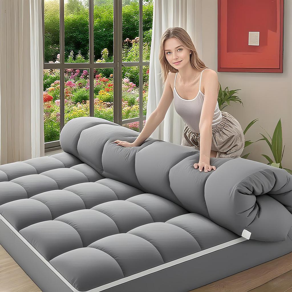 Matratzenauflage, Extra Dicke Matratzenauflage Kissenbezug Gesteppter Spannmatratzenschoner