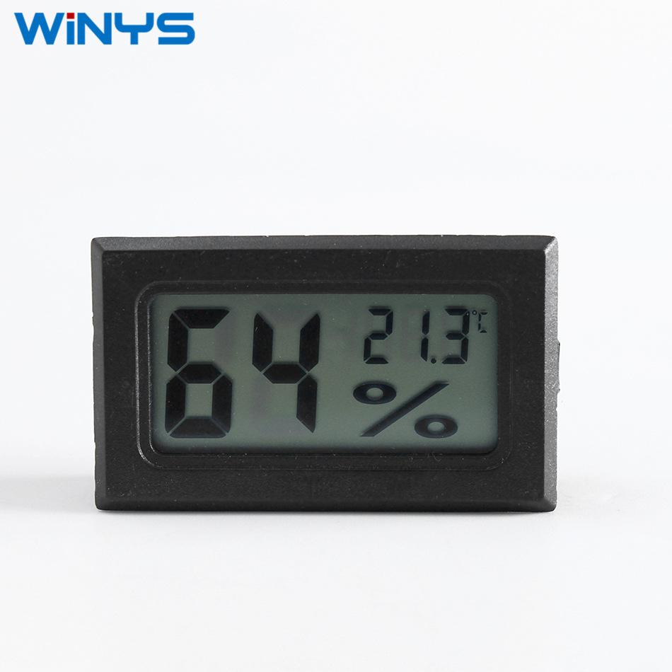 

Embedded mini thermometer and hygrometer Black разноцветный