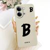 For Vivo Y05 4G Case Y11d Y11 5G Cover Lucky A-Z Letters Soft Silicone Coque Phone Case For Vivo Y21 5G V2553 Cases