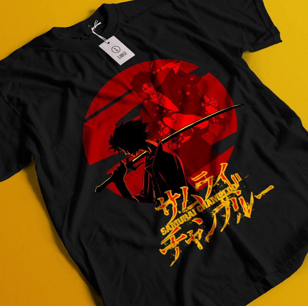 

Samurai champloo Shirt Mugen Tshirt Fuu T-Shirt Jin Anime Tee Kariya Kagetoki 2XL