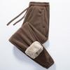 Mens Plus Size Fleece Lined Warm Pants Thick Thermal Underwear Joggers Winter Daily Wear