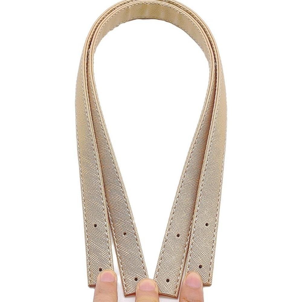 Durable 2pcs Bag Straps 60cm Length PU Leather Shoulder Bag Strap With Rivets Replacement Bag Accessories DIY Projects