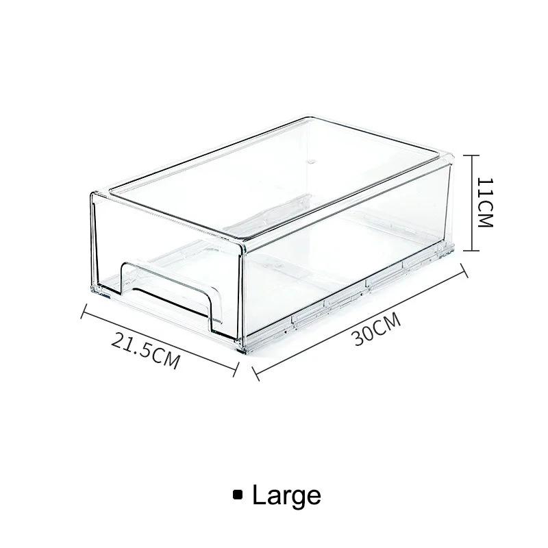 Kitchen Refrigerator Storage Box Drawer-type Fresh-keeping Box Food-grade Eggs and Meat Food Frozen Finishing Storage Box
