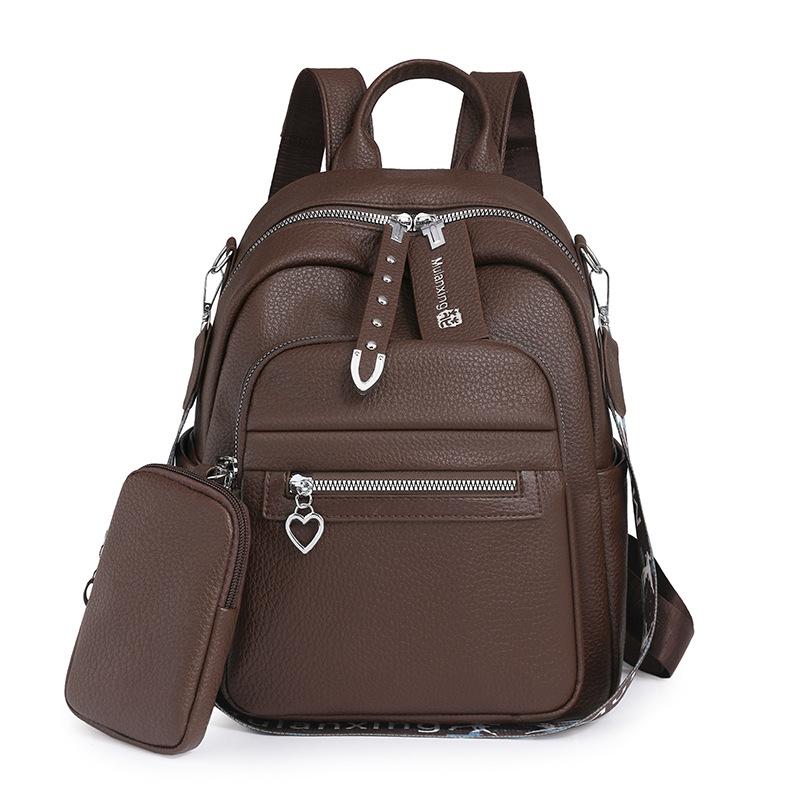 

Женский рюкзак большой вместимости, легкая дорожная сумка кофейный