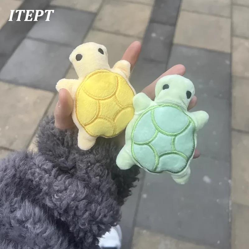Squeaky Mini Cute Turtle Dog Plush Chew Toy for Puppies Teething Soft Safe Pet Dental Health Interactive Sound Toy