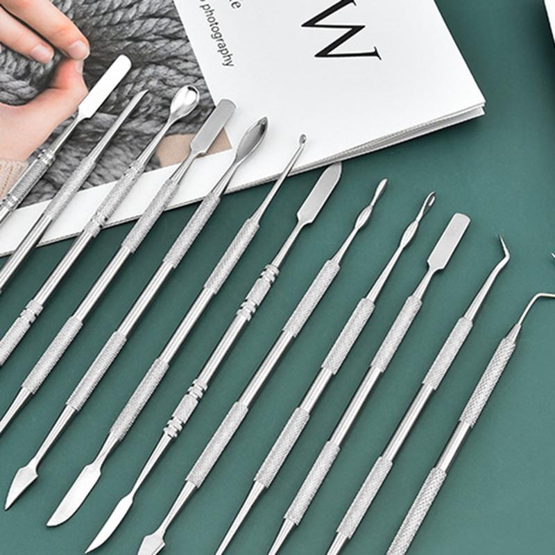 11 Pieces Wax Carvers Set Stainless Steel Wax Carving Tool Double Ended Dental Wax Modeling Sculpting Tools for Shaping