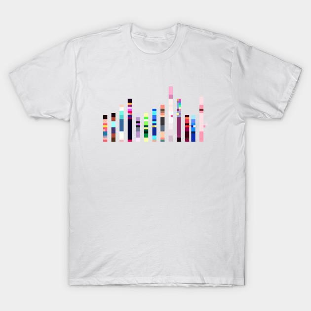 Men Black Print T-shirt Characters Of Steven Universe Barcode No-Cut Transfer Paper Print Cotton Tshirt 4XL