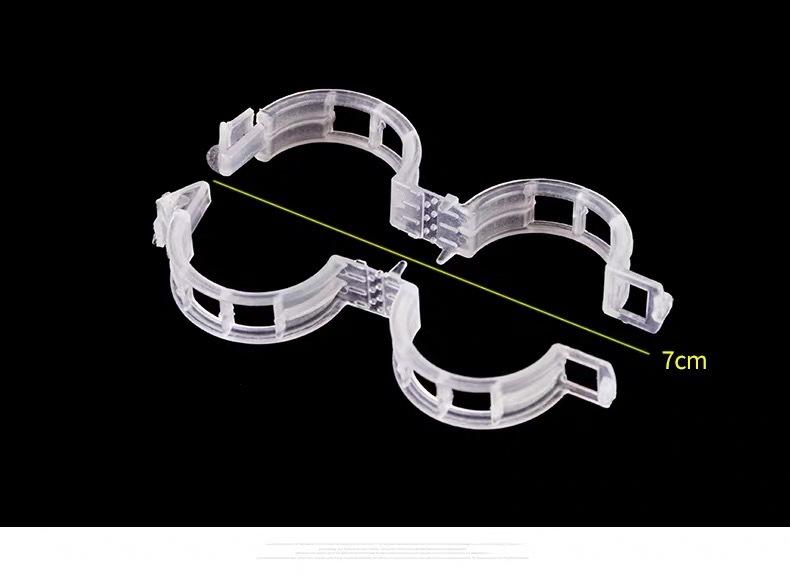 

10pcs Plastic Plant Clips for Gardening Tomato Vine Support Clips, Black White Green KTY vine tie clips прозрачный белый