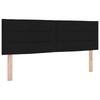 Box Spring Bed with Mattress Black 140 X 190 Cm Fabric
