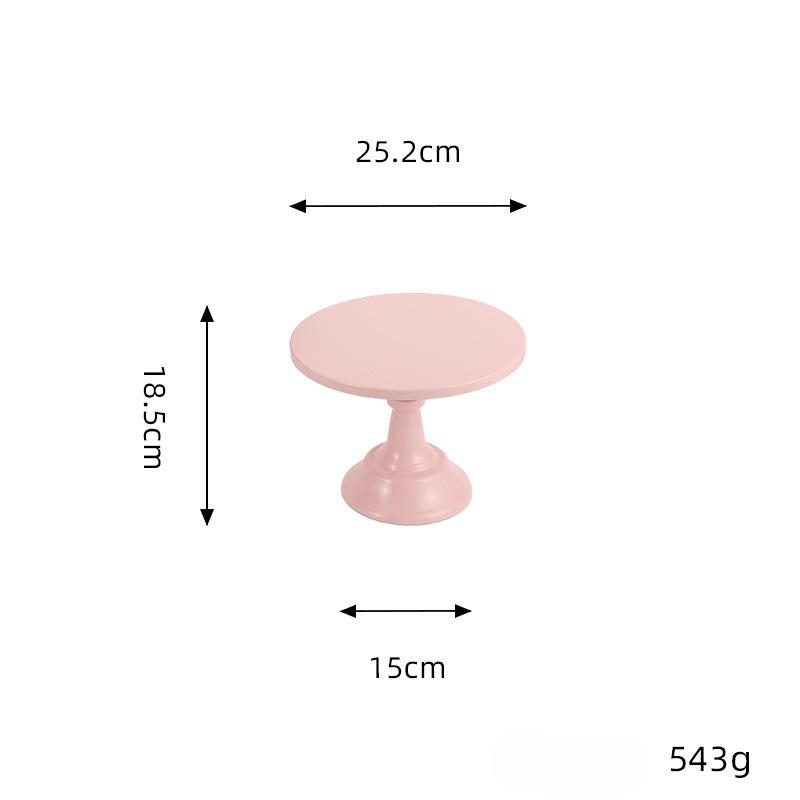 New Dessert Table Tall Tray Cake Inventory Heart Plate Metal Iron Cake Frame Wedding Tea Break Arrangement Props