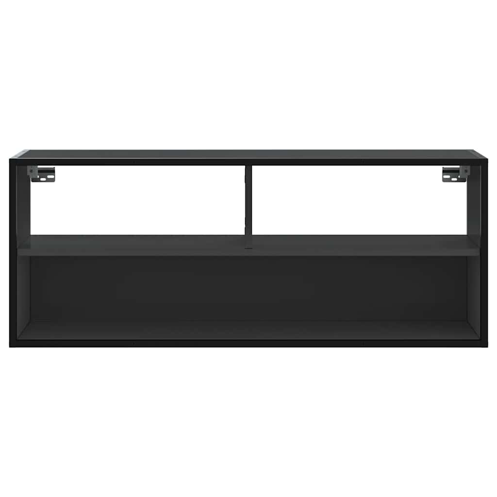 Vidaxl Szafka Pod Tv, Czarna, 100X31X39,5 Cm, Materiał Drewnopochodny