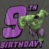 The Incredible Hulk Womens/Ladies 9th Birthday T-Shirt