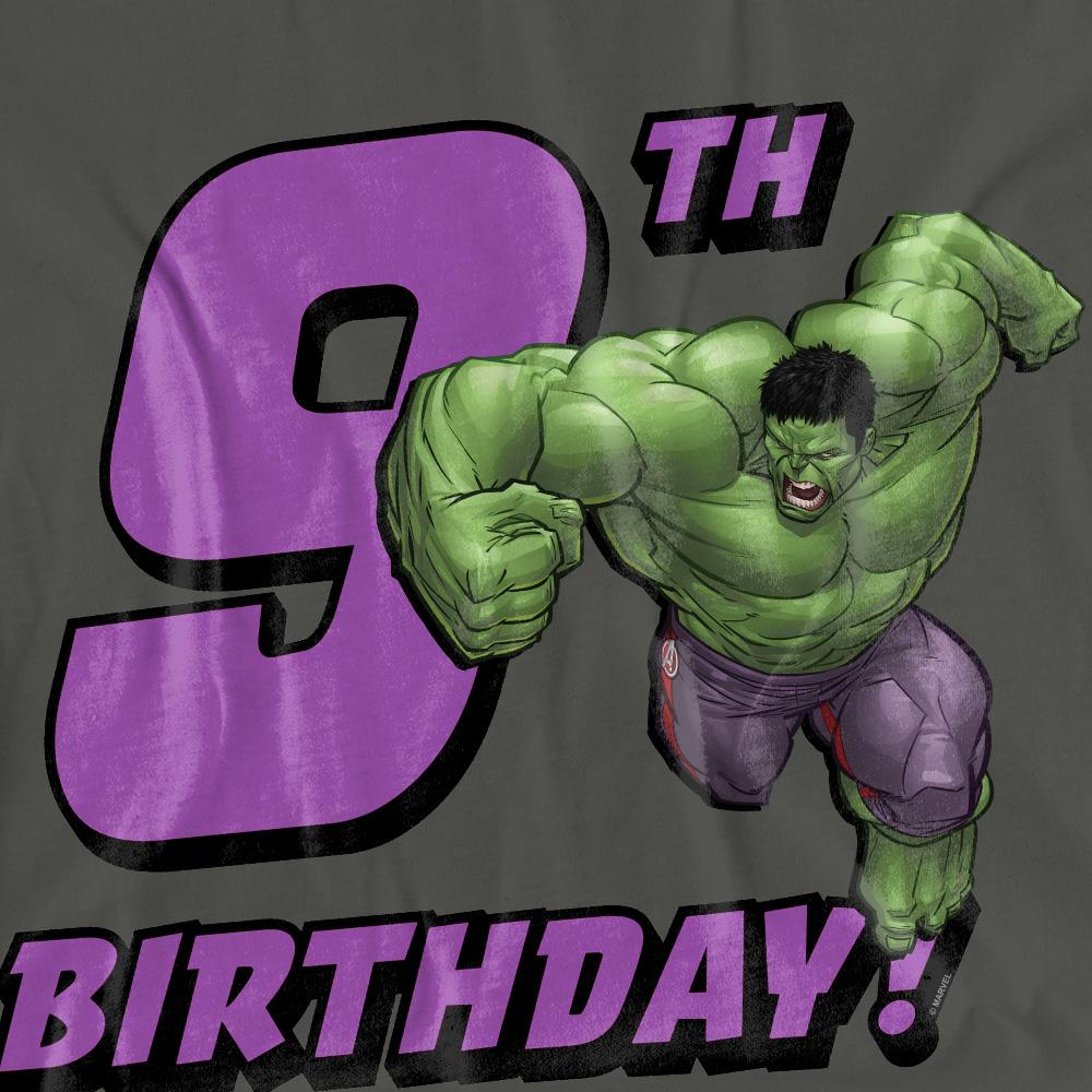 The Incredible Hulk Womens/Ladies 9th Birthday T-Shirt