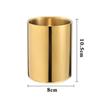 Pen Holder Makeup Brush Cup Cylinder Container Desk Organizer
